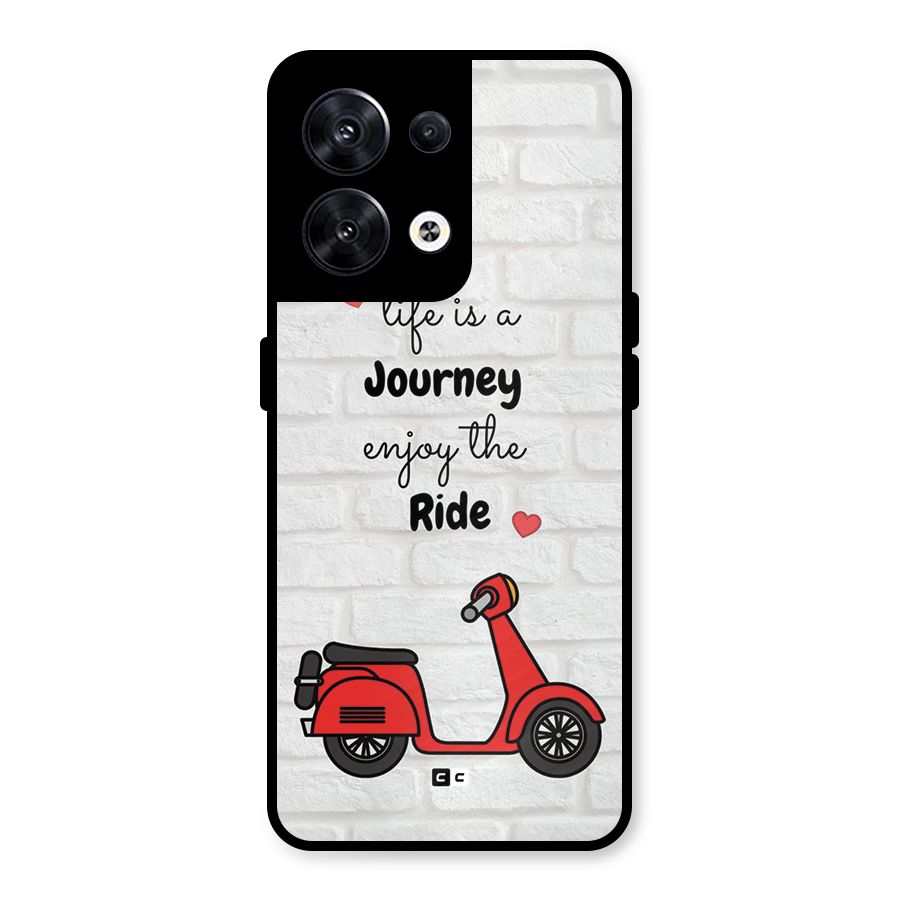 Life Is A Journey Metal Back Case for Oppo Reno8 5G