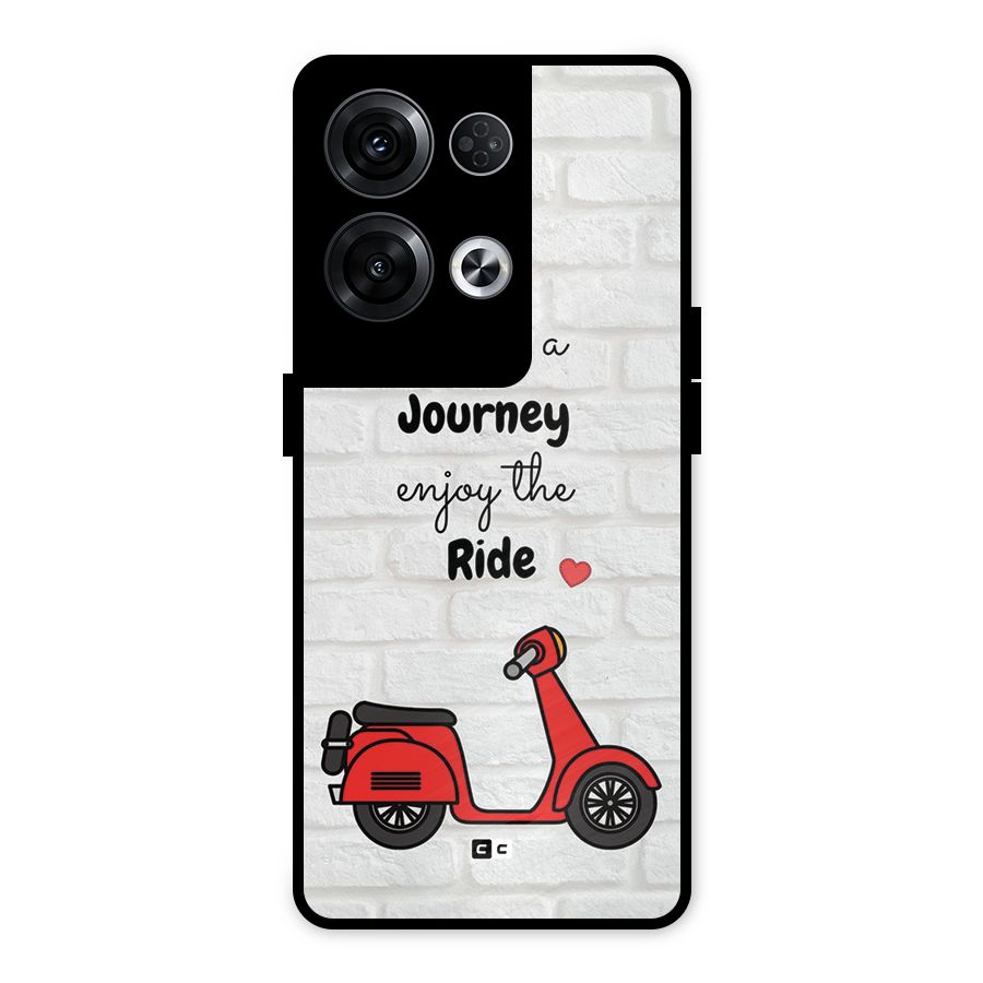 Life Is A Journey Metal Back Case for Oppo Reno8 Pro 5G