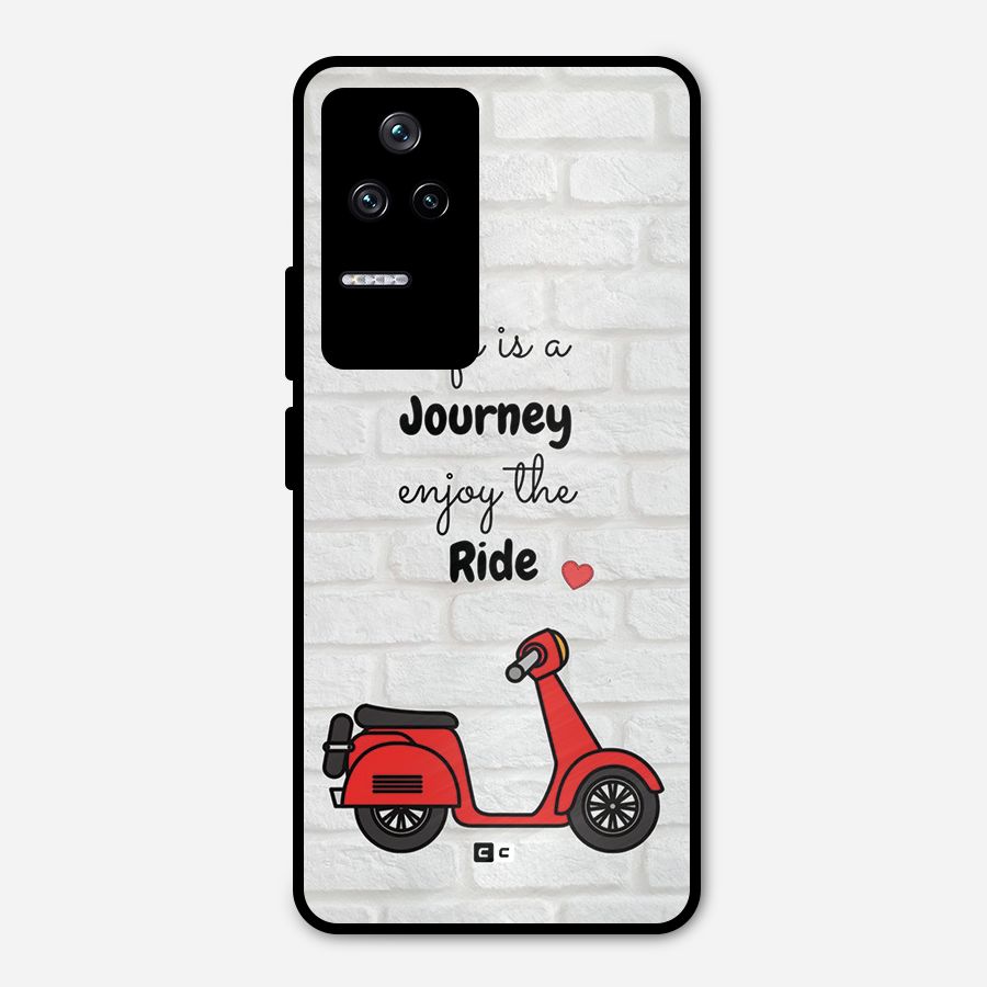 Life Is A Journey Metal Back Case for Poco F4 5G