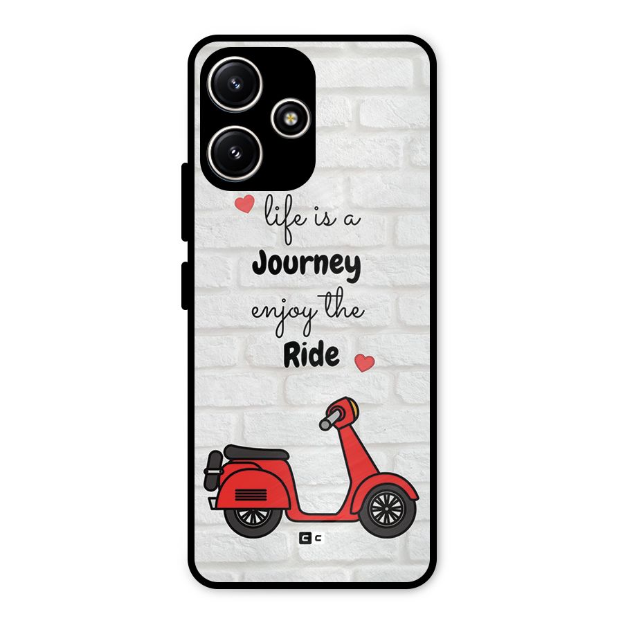 Life Is A Journey Metal Back Case for Poco M6 Pro