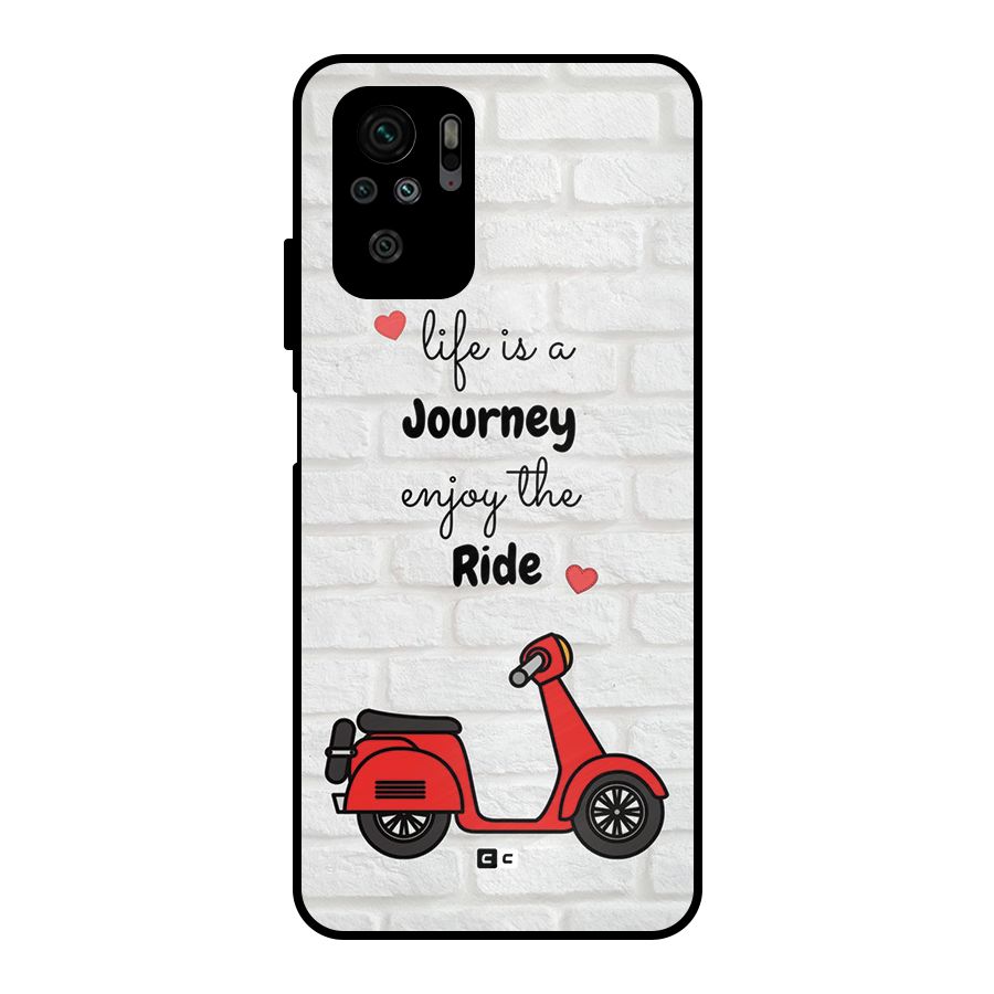 Life Is A Journey Metal Back Case for Redmi Note 10S