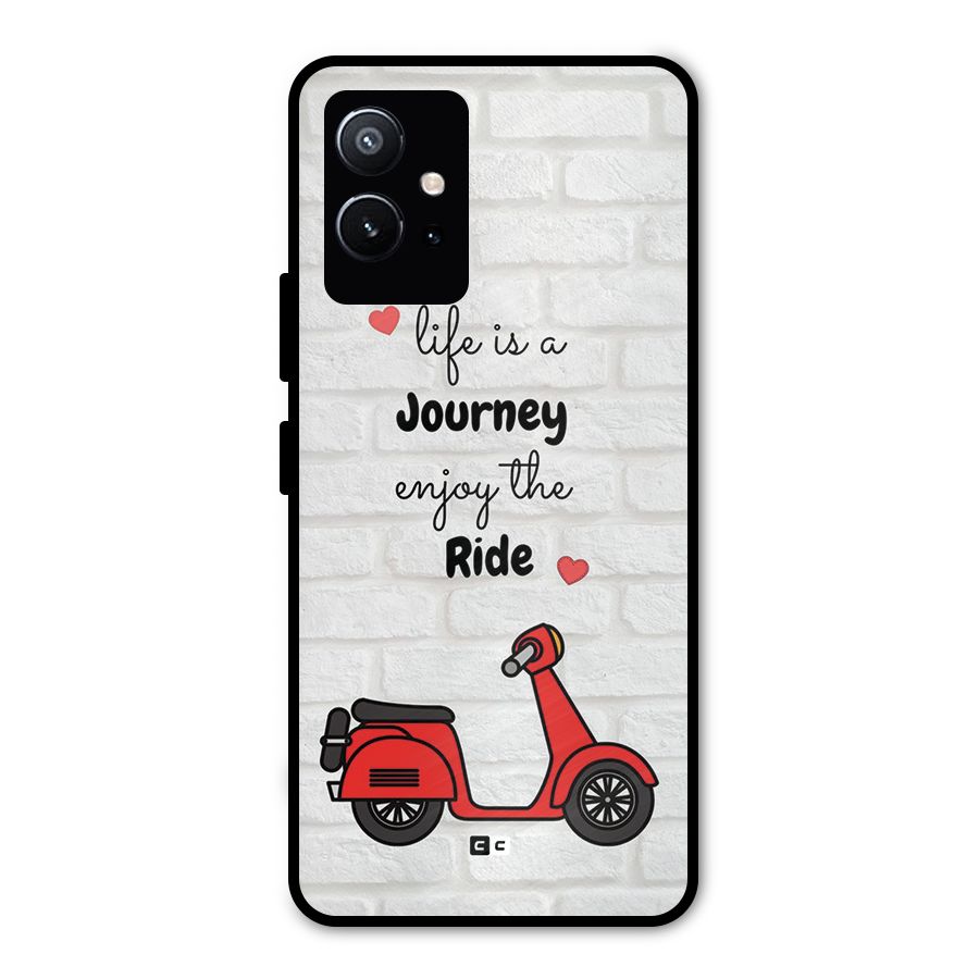 Life Is A Journey Metal Back Case for Vivo T1 5G