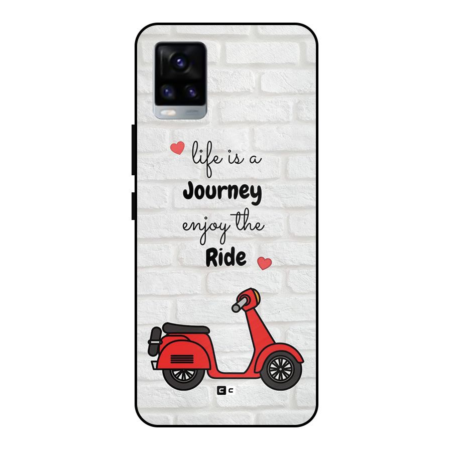 Life Is A Journey Metal Back Case for Vivo V20 2021