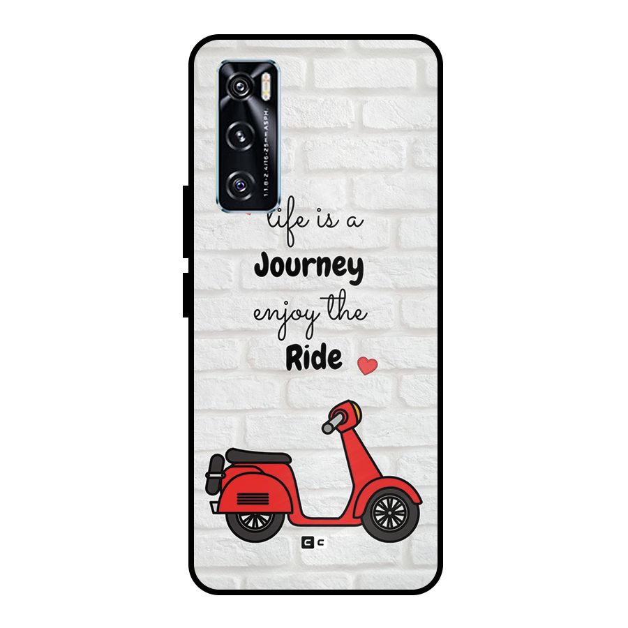 Life Is A Journey Metal Back Case for Vivo V20 SE