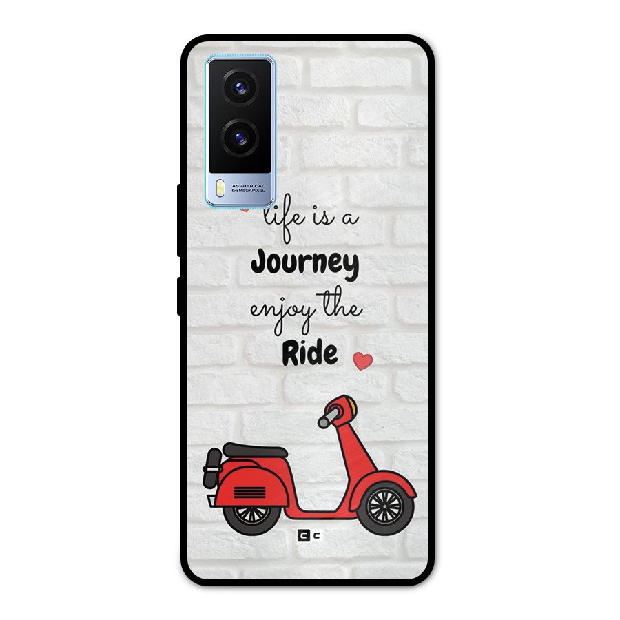 Life Is A Journey Metal Back Case for Vivo V21e 5G
