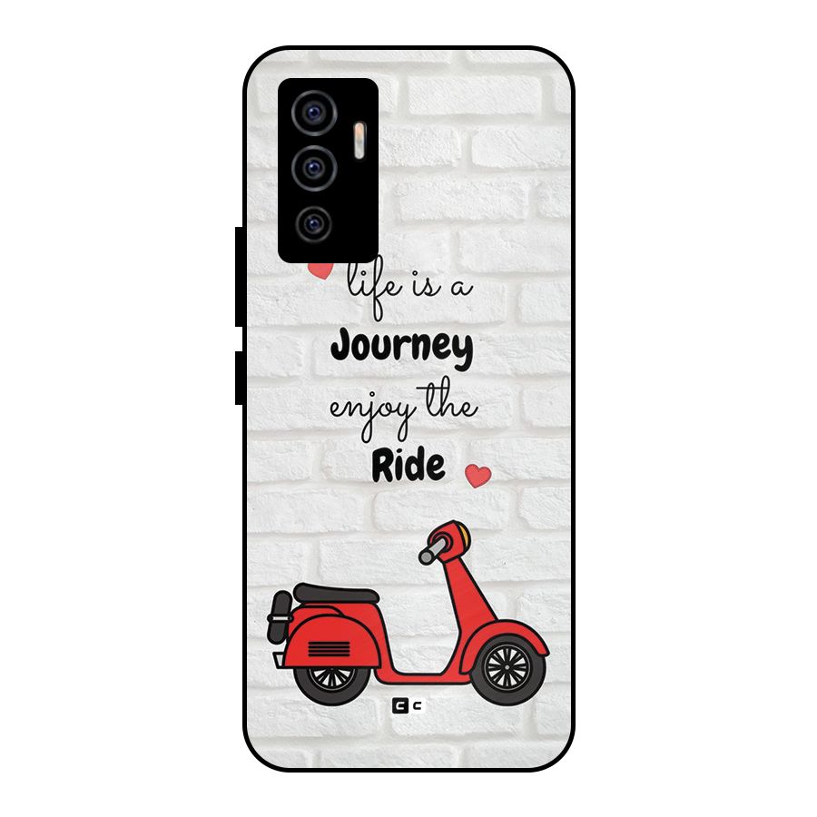 Life Is A Journey Metal Back Case for Vivo V23e