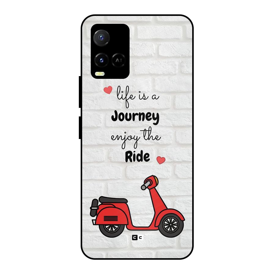 Life Is A Journey Metal Back Case for Vivo Y21G