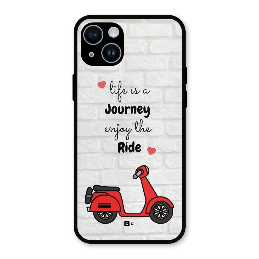 Life Is A Journey Metal Back Case for iPhone 14