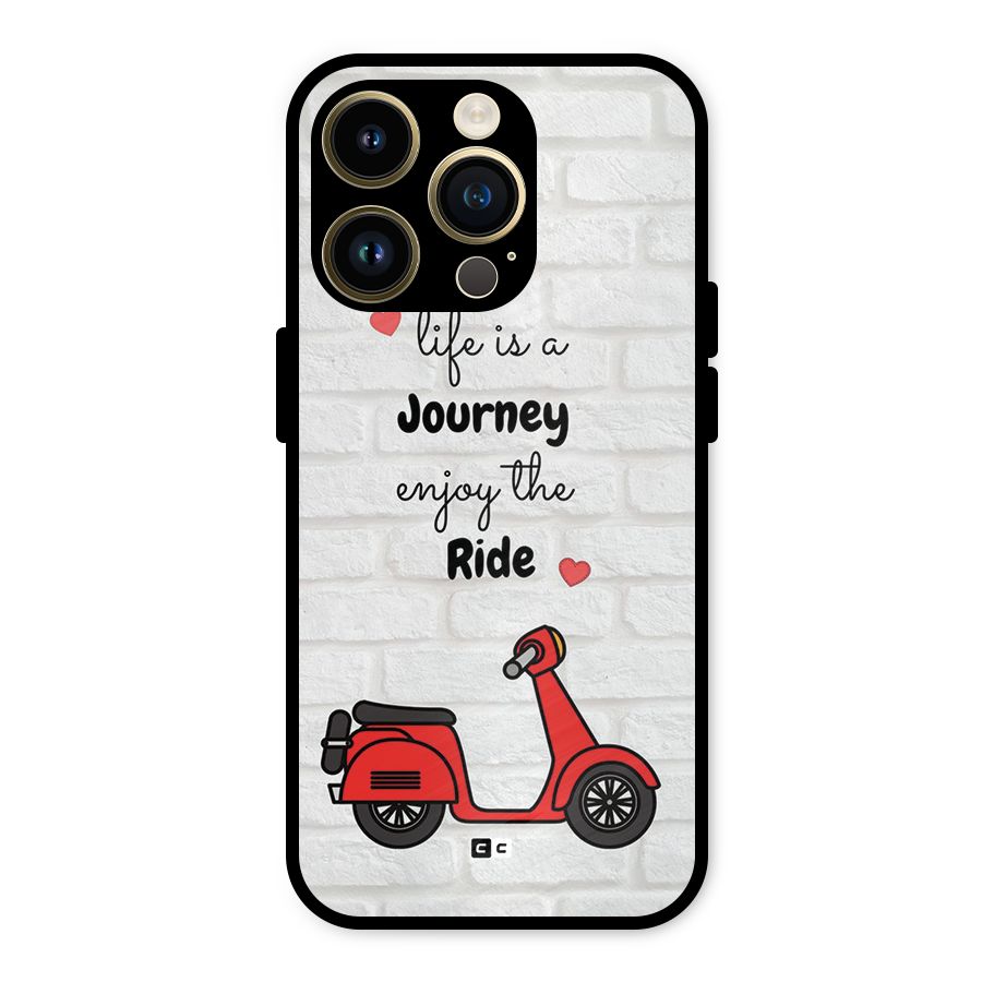 Life Is A Journey Metal Back Case for iPhone 14 Pro
