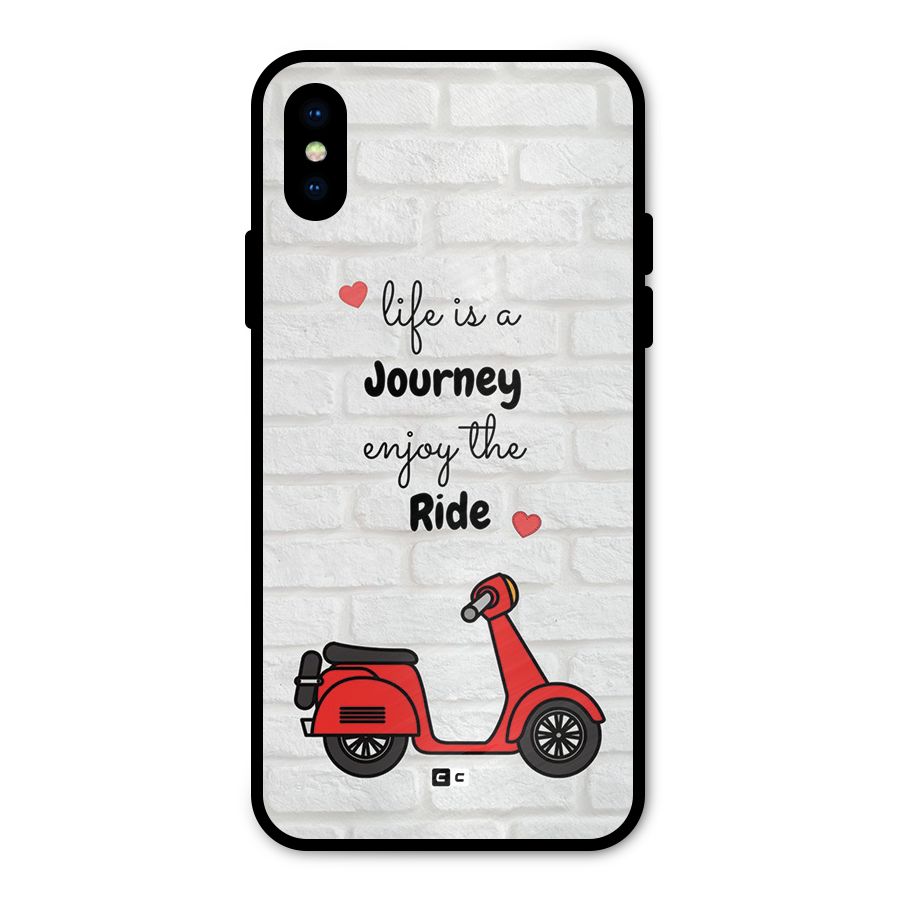Life Is A Journey Metal Back Case for iPhone XS