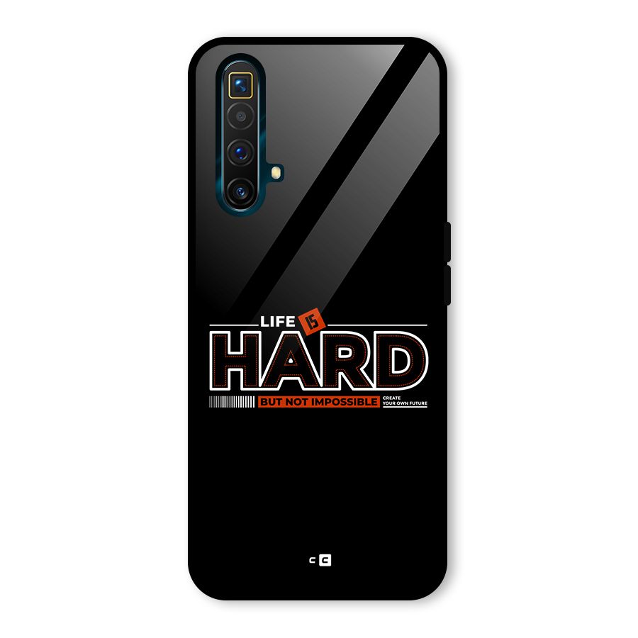 Life Is Hard Glass Back Case for Realme X3 SuperZoom