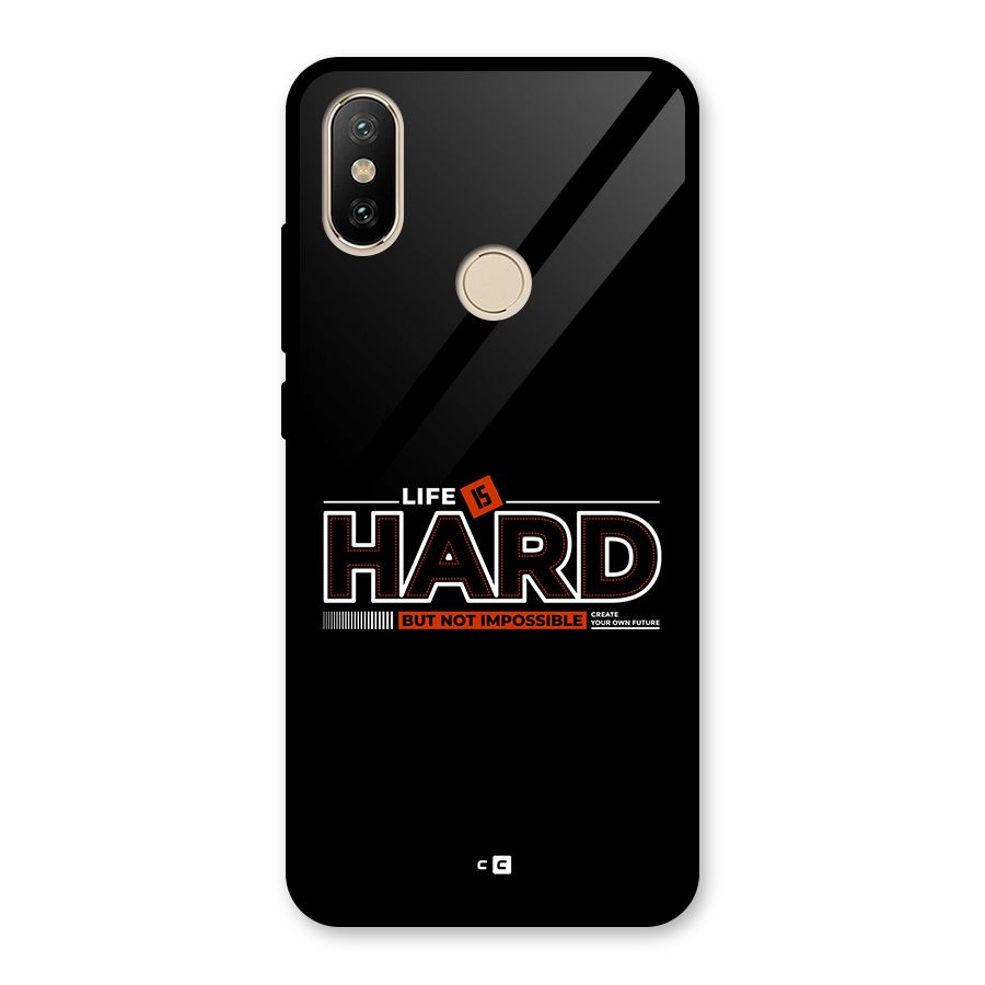 Life Is Hard Glass Back Case for Redmi A2