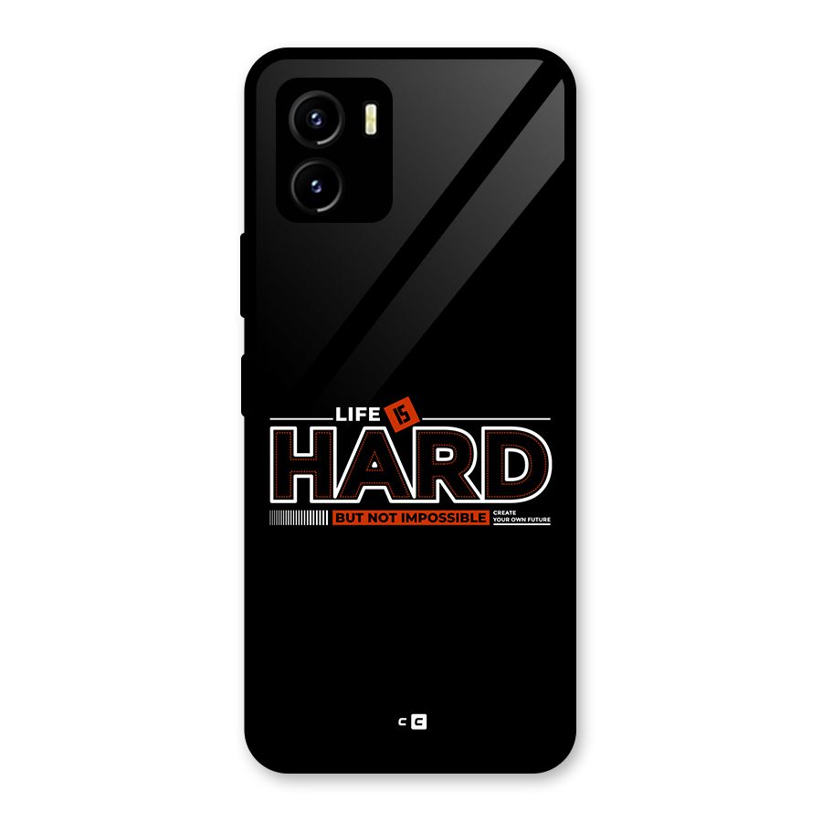 Life Is Hard Glass Back Case for Vivo Y15s