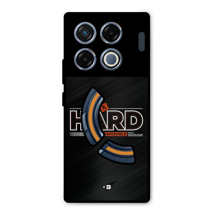 Life Is Hard Metal Back Case for Infinix GT 20 Pro