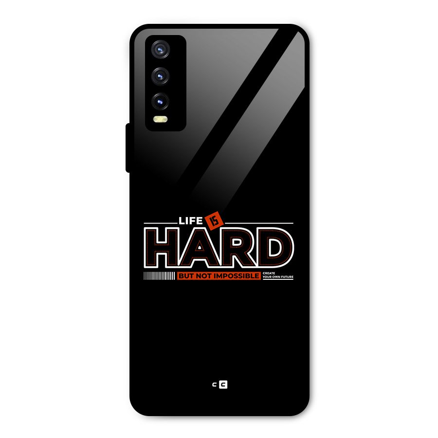 Life Is Hard Metal Back Case for Vivo Y20