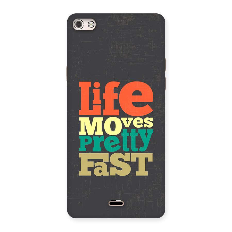 Life Moves Fast Back Case for Canvas Silver 5