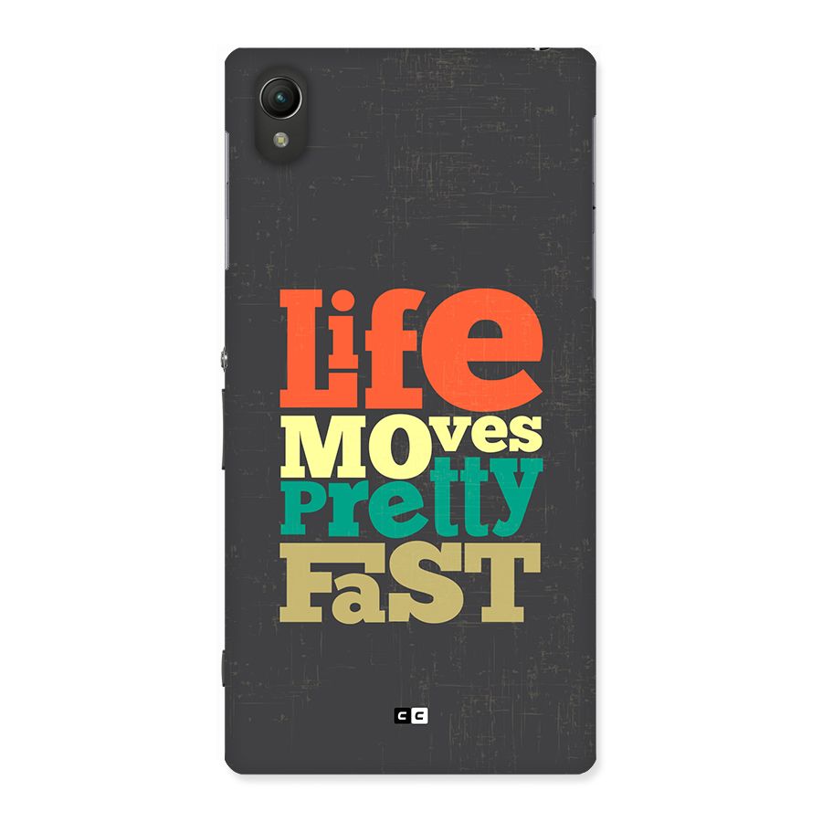 Life Moves Fast Back Case for Xperia Z1