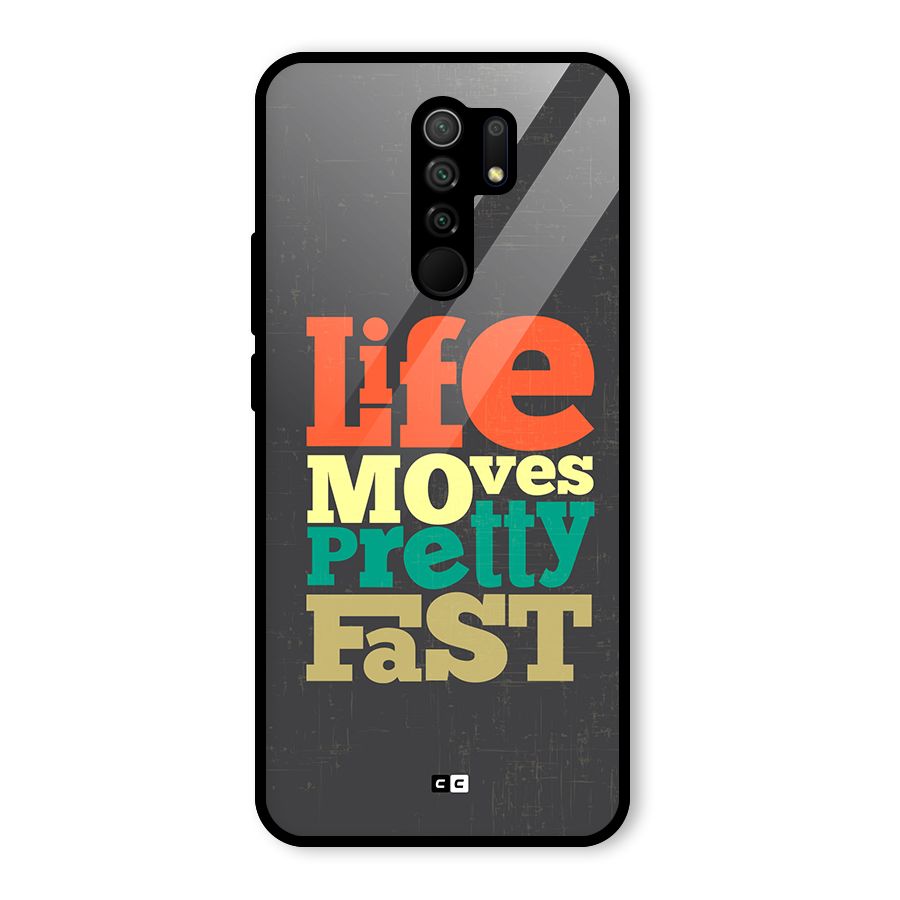 Life Moves Fast Glass Back Case for Poco M2