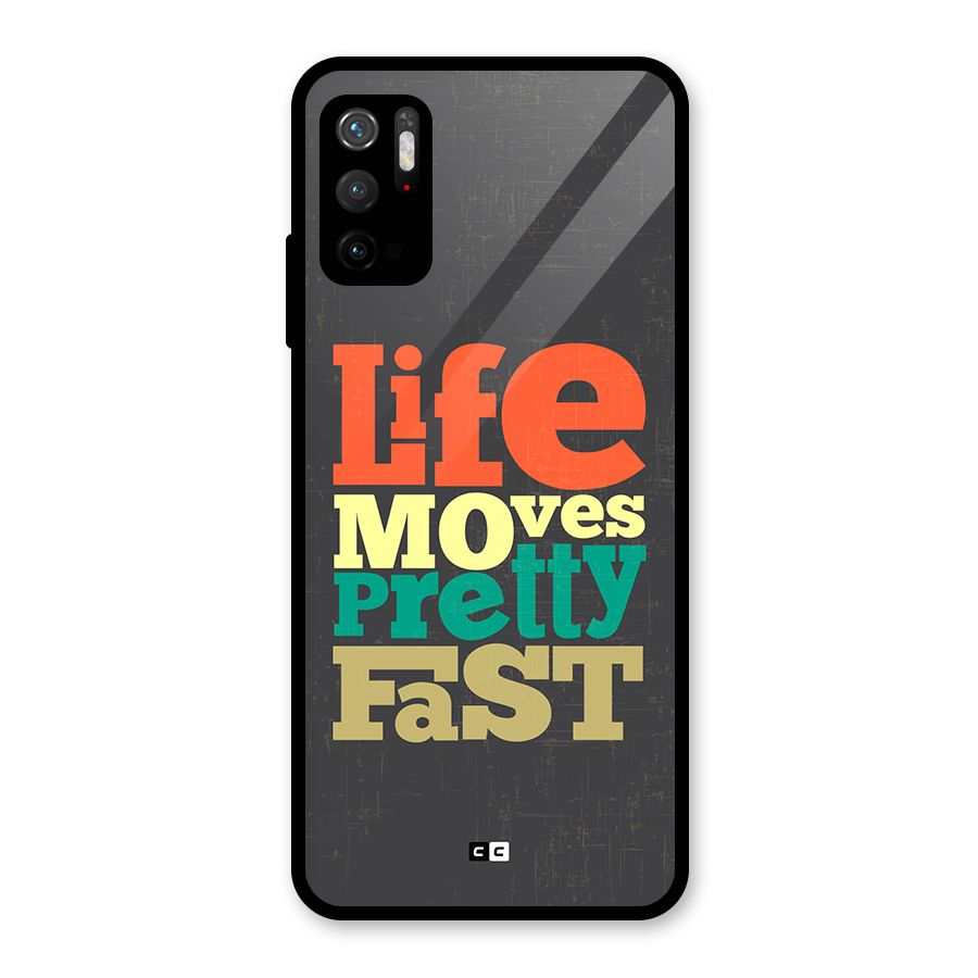 Life Moves Fast Metal Back Case for Redmi Note 10T 5G