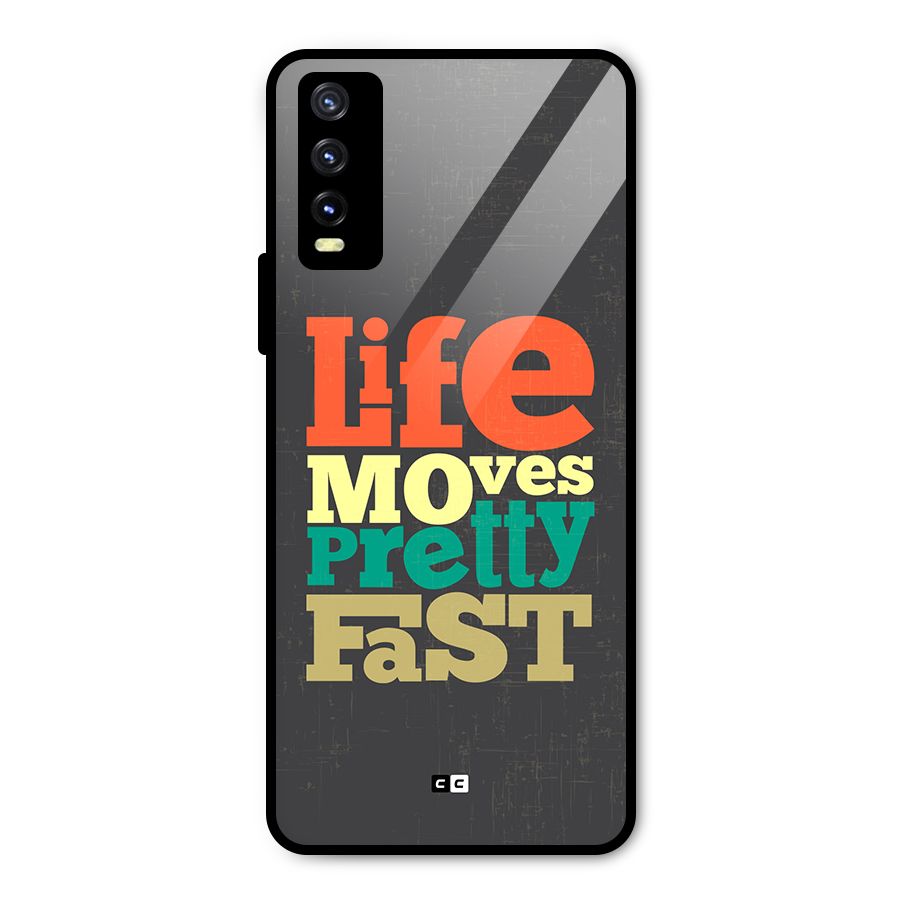 Life Moves Fast Metal Back Case for Vivo Y20