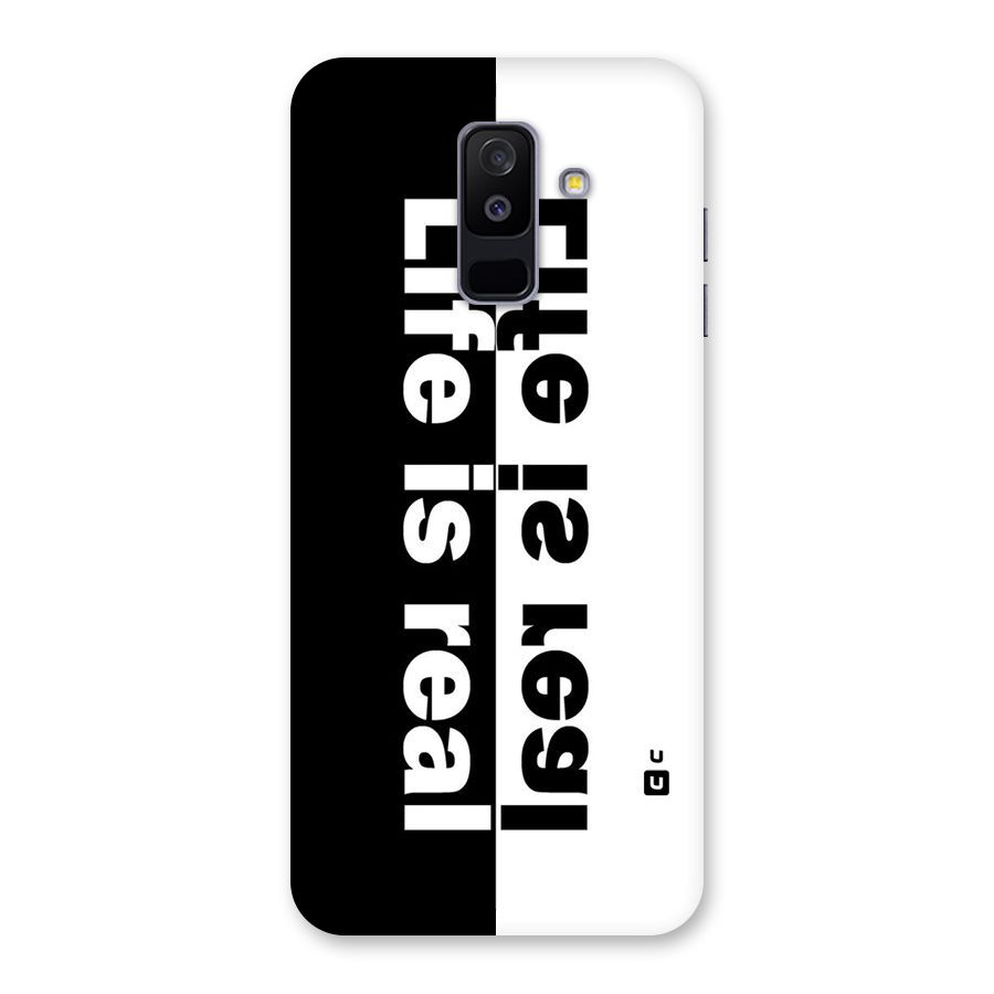 Life Reality Back Case for Galaxy A6 Plus