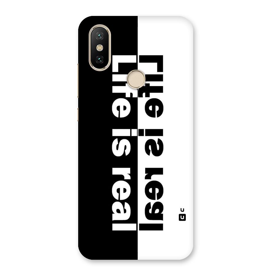 Life Reality Back Case for Mi A2
