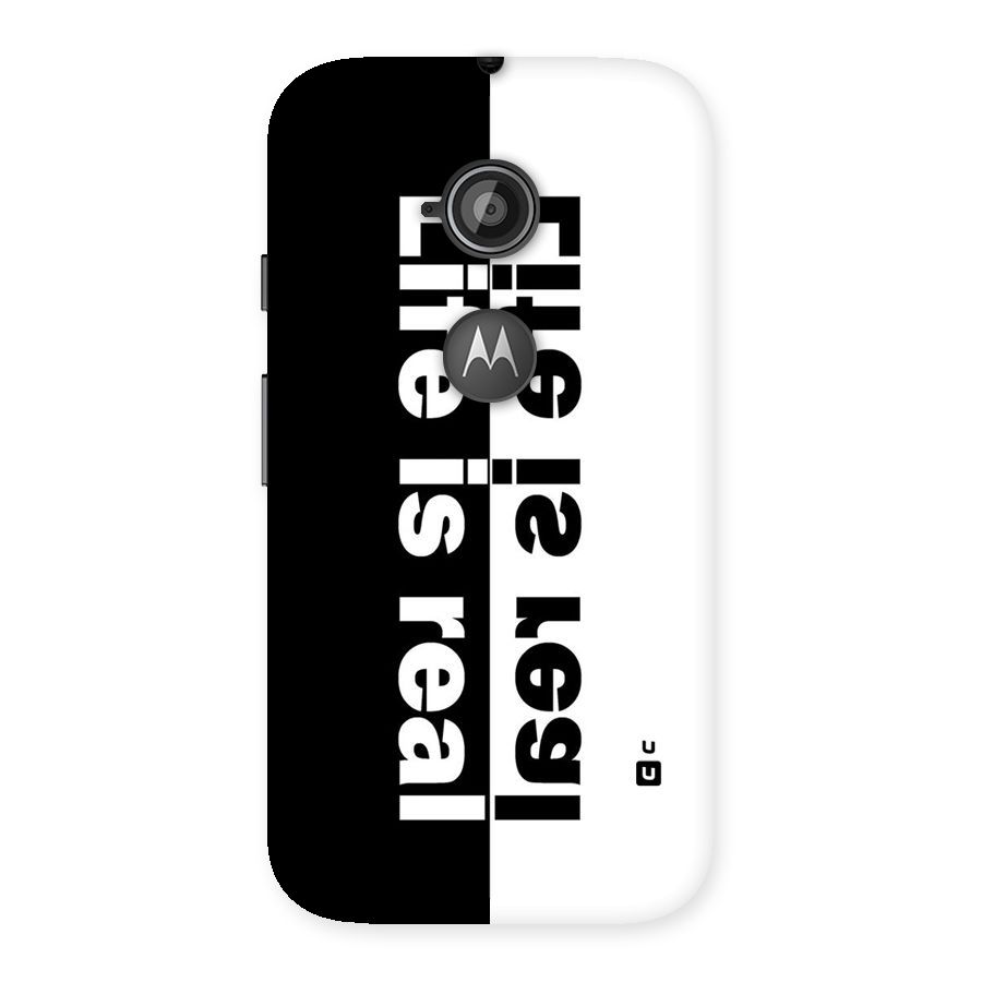 Life Reality Back Case for Moto E 2nd Gen