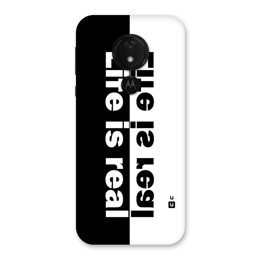 Life Reality Back Case for Moto G7 Power