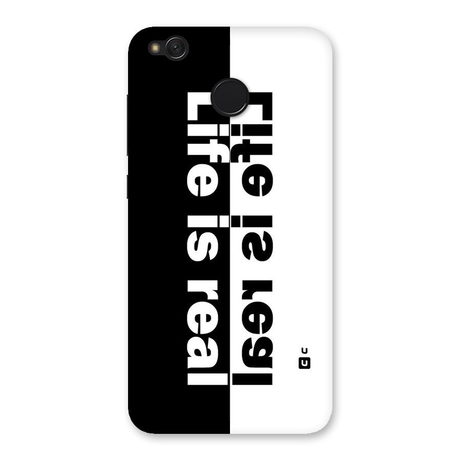 Life Reality Back Case for Redmi 4