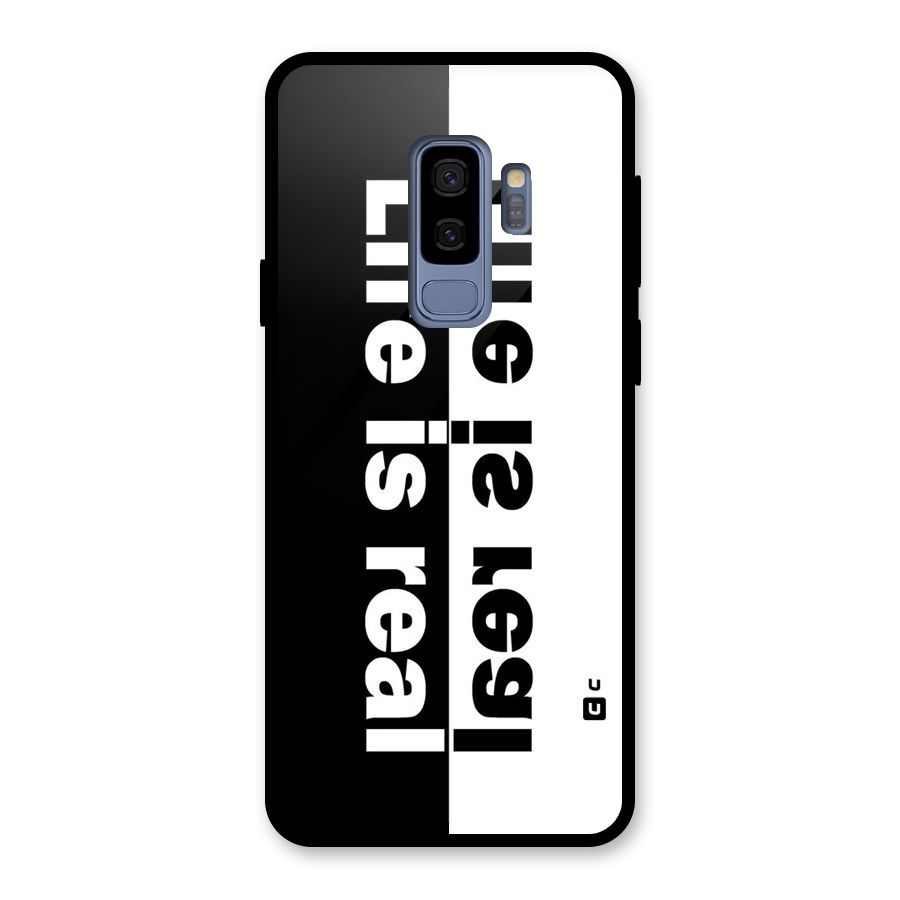 Life Reality Glass Back Case for Galaxy S9 Plus