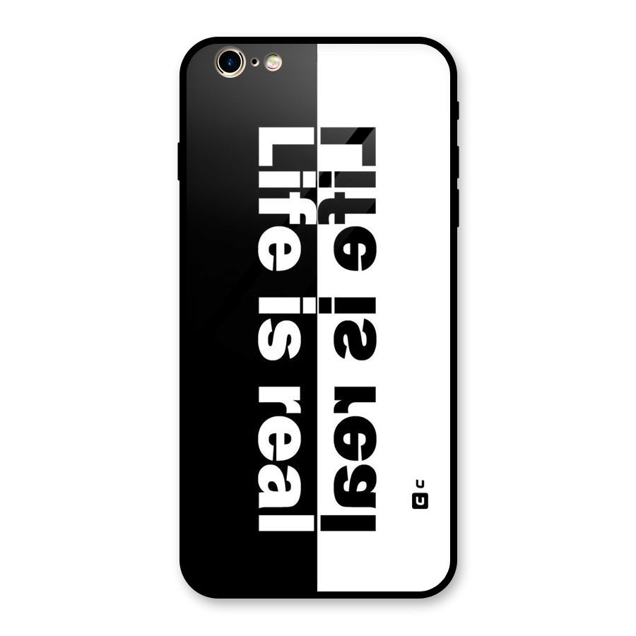 Life Reality Glass Back Case for iPhone 6 Plus 6S Plus