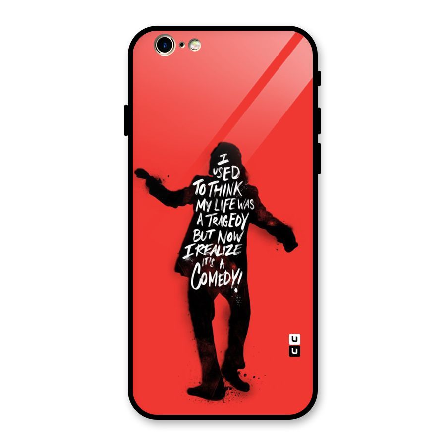Life Tragedy Comedy Glass Back Case for iPhone 6 6S