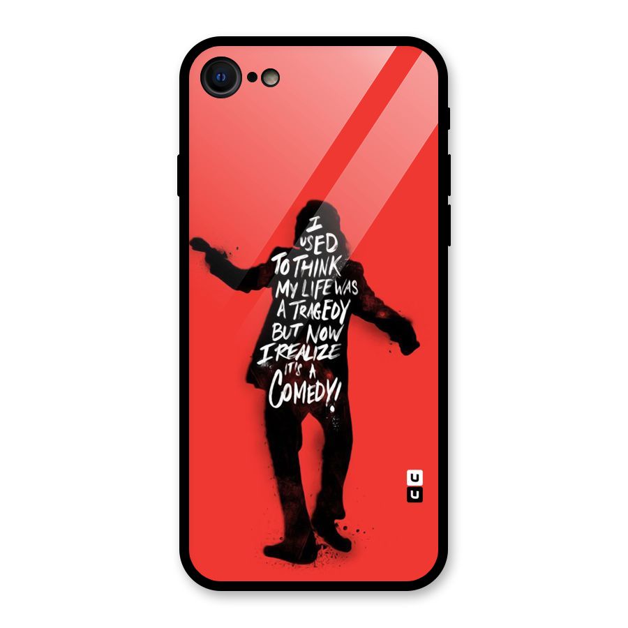 Life Tragedy Comedy Glass Back Case for iPhone 7