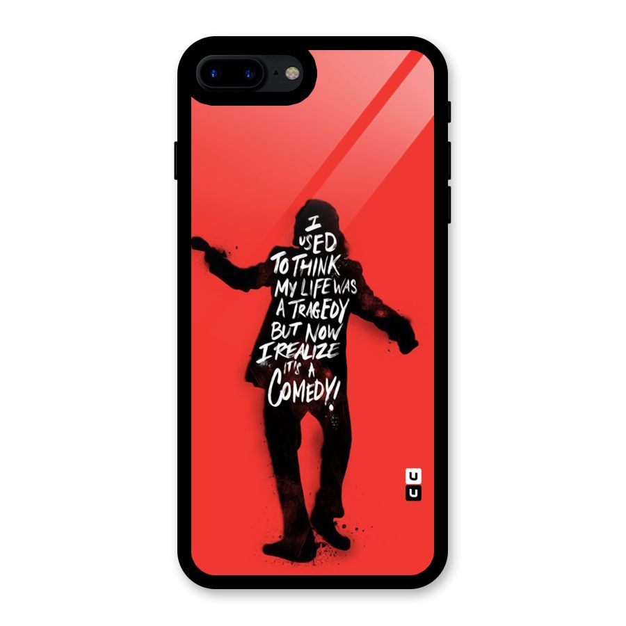 Life Tragedy Comedy Glass Back Case for iPhone 7 Plus