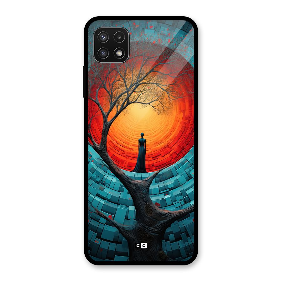Life Tree Glass Back Case for Galaxy A22 5G