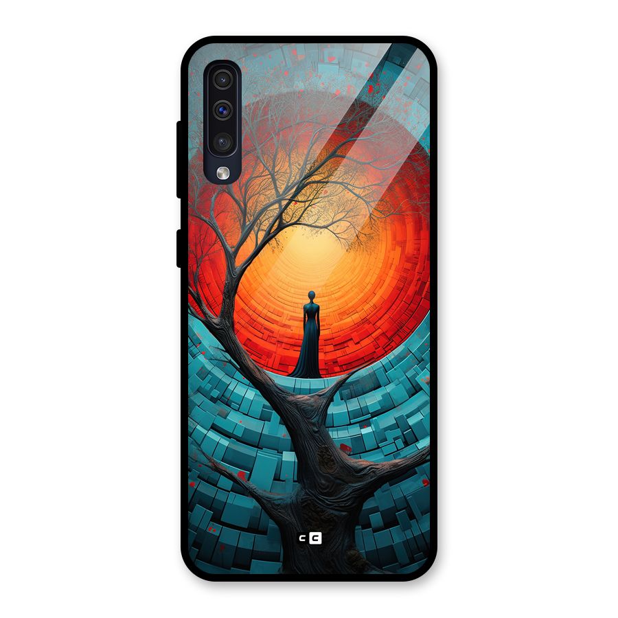 Life Tree Glass Back Case for Galaxy A30s