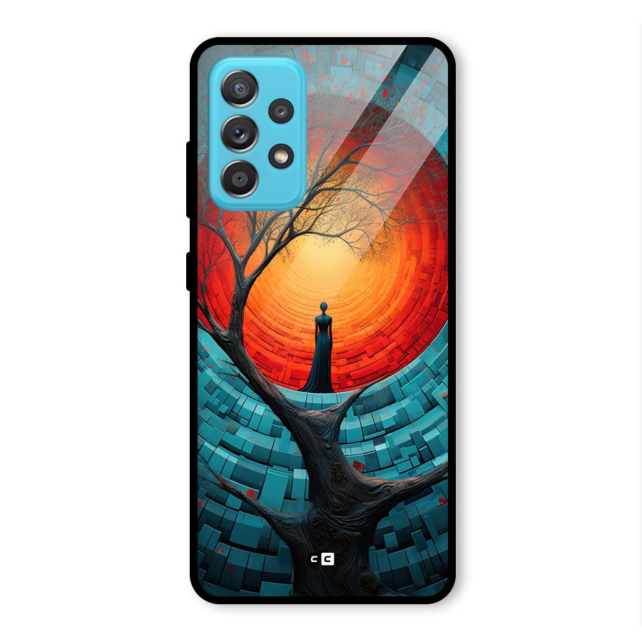 Life Tree Glass Back Case for Galaxy A52