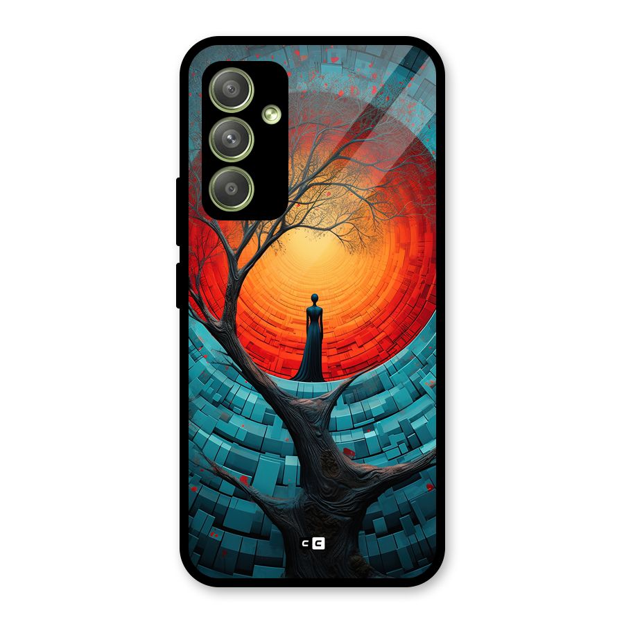 Life Tree Glass Back Case for Galaxy A54