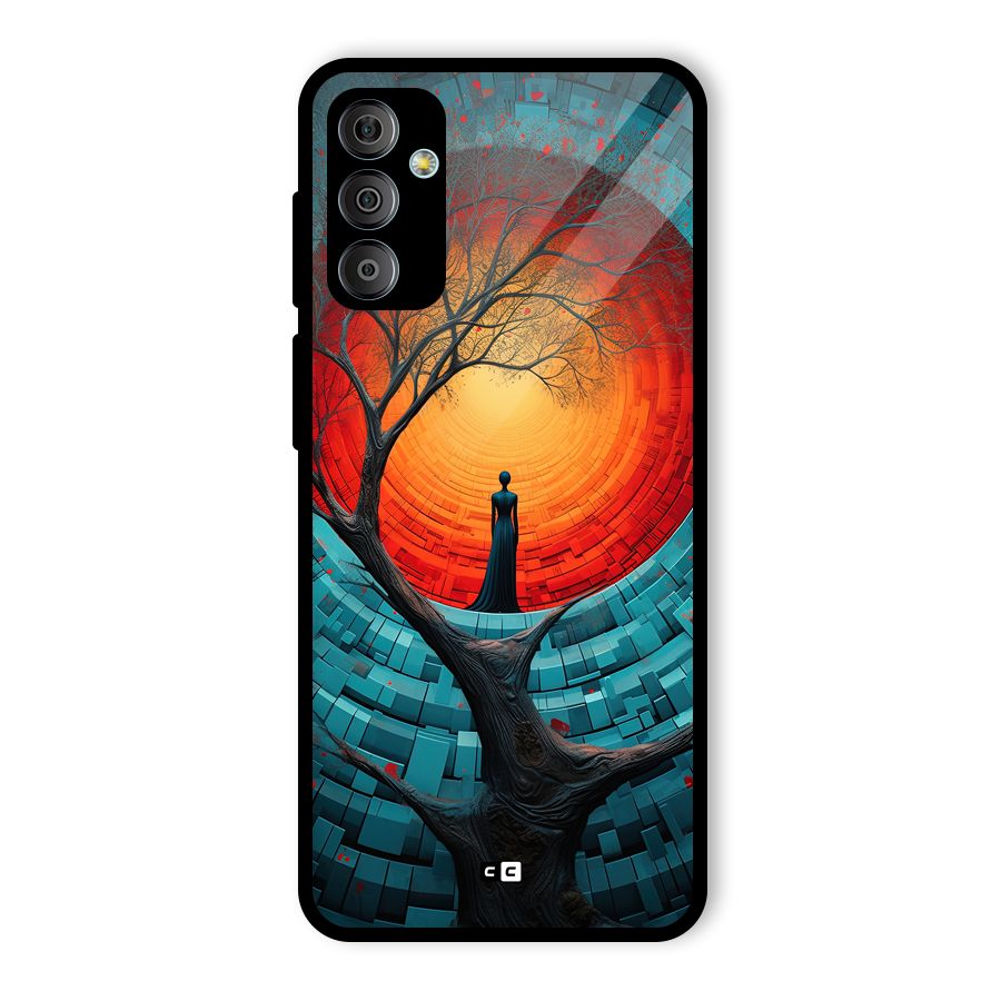 Life Tree Glass Back Case for Galaxy F23
