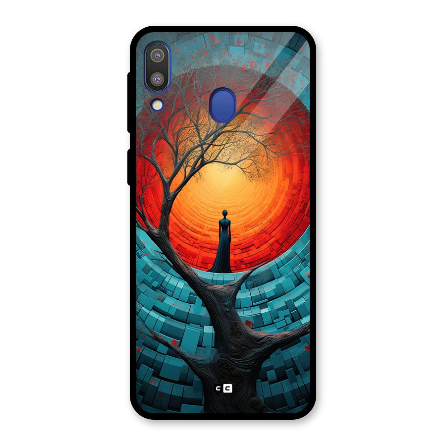 Life Tree Glass Back Case for Galaxy M20