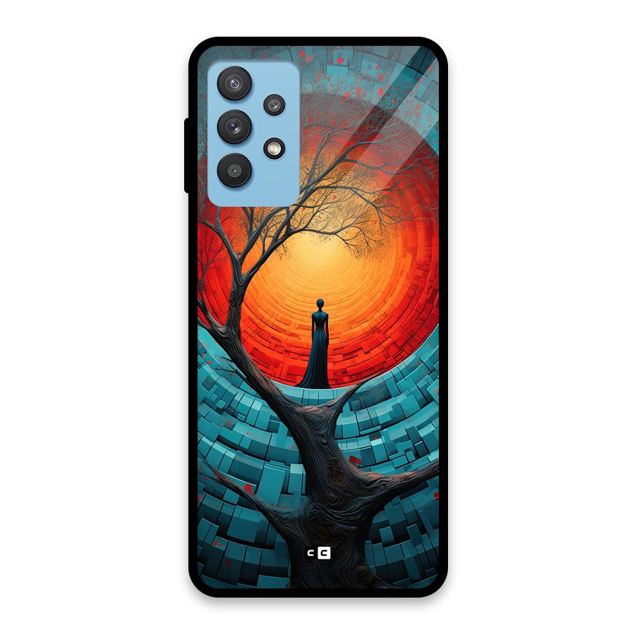 Life Tree Glass Back Case for Galaxy M32 5G