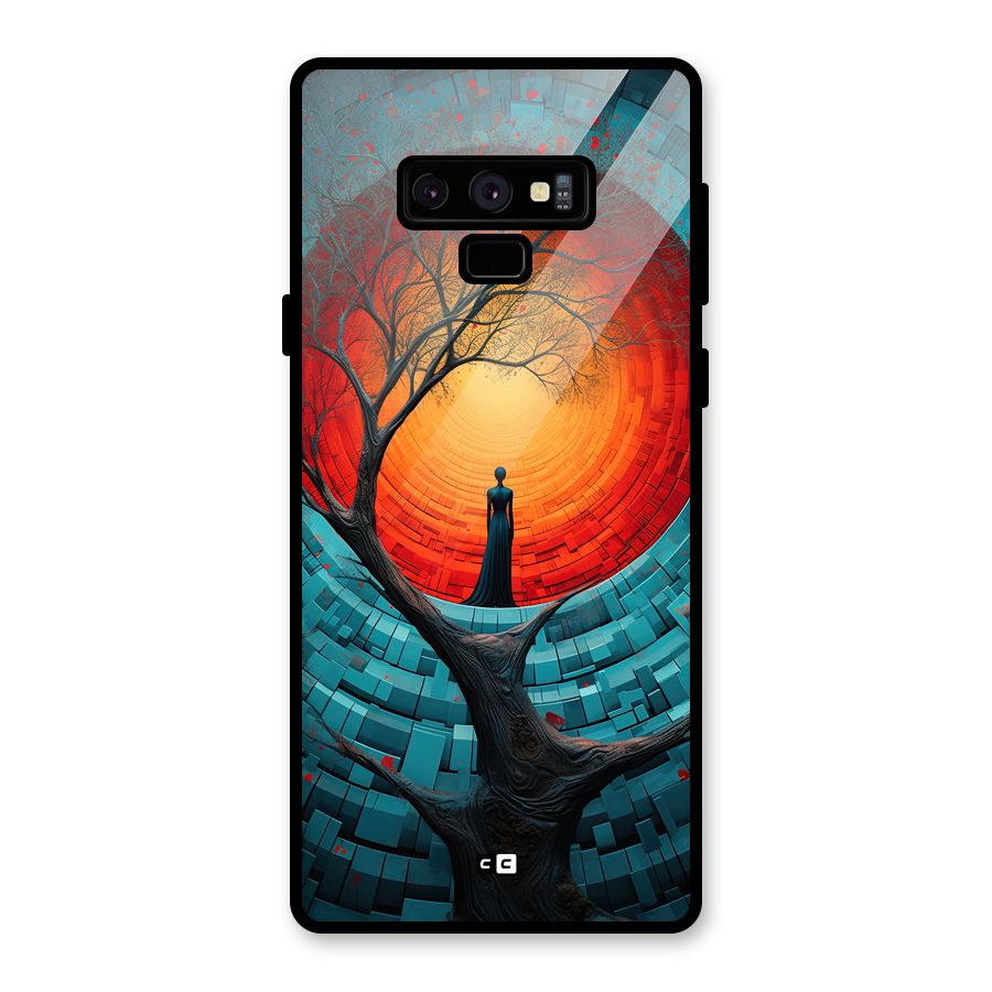 Life Tree Glass Back Case for Galaxy Note 9