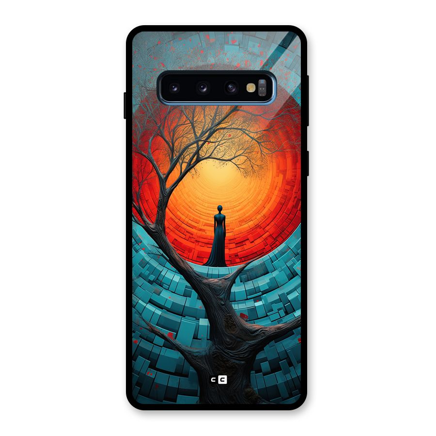Life Tree Glass Back Case for Galaxy S10