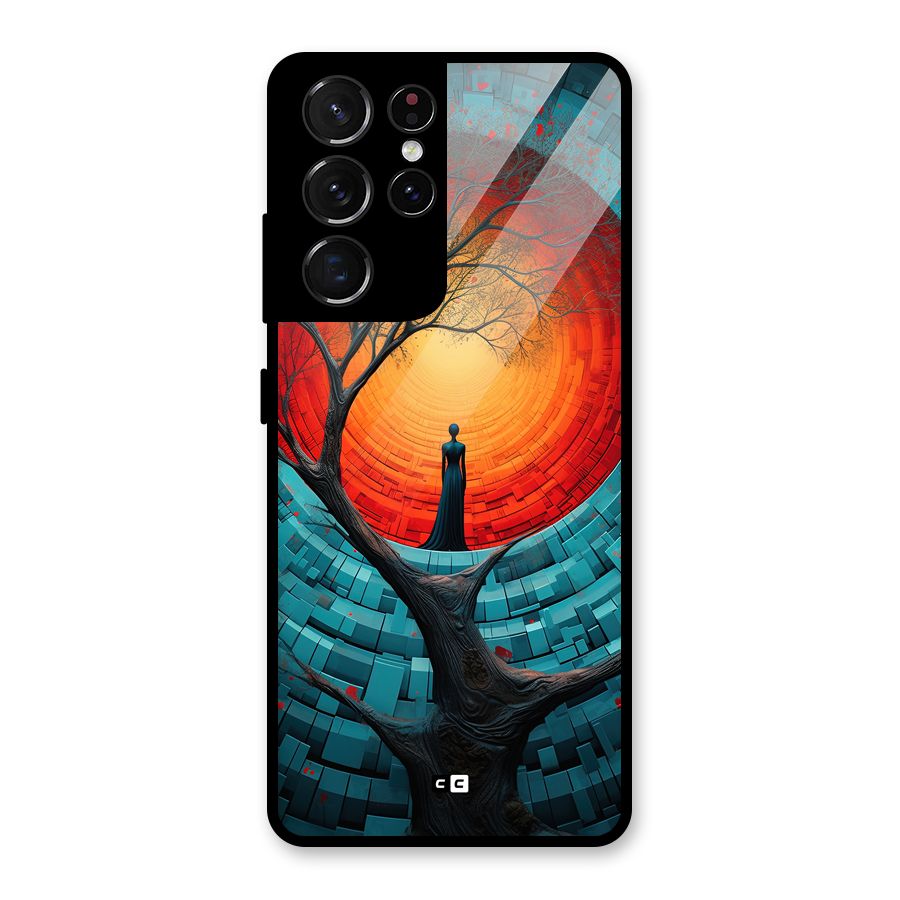 Life Tree Glass Back Case for Galaxy S21 Ultra 5G