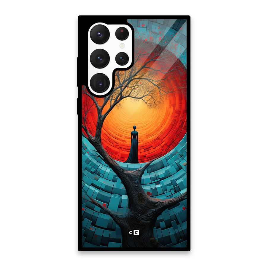 Life Tree Glass Back Case for Galaxy S22 Ultra 5G