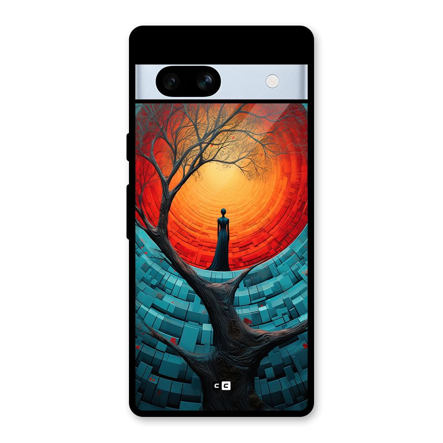 Life Tree Glass Back Case for Google Pixel 7a