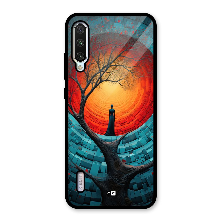 Life Tree Glass Back Case for Mi A3
