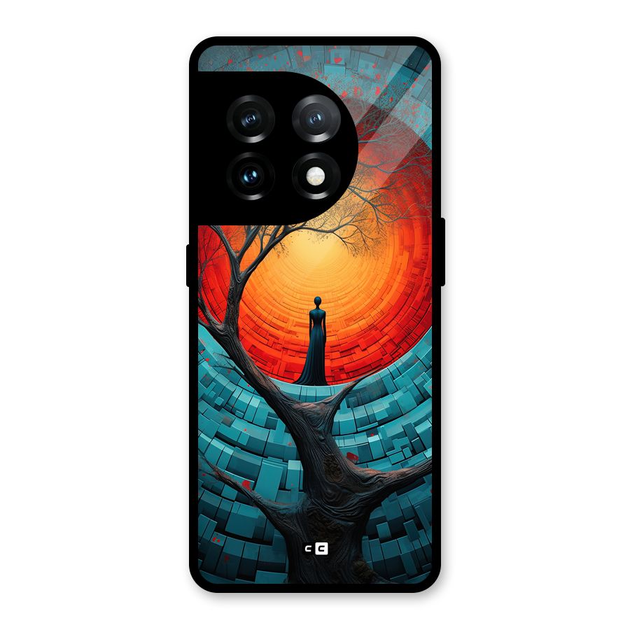 Life Tree Glass Back Case for OnePlus 11