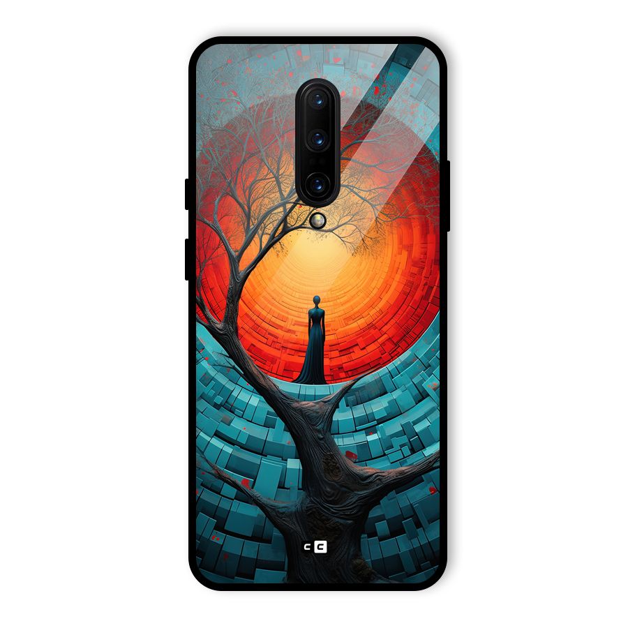 Life Tree Glass Back Case for OnePlus 7 Pro