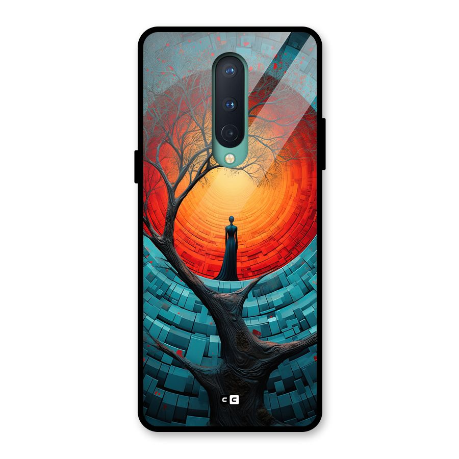 Life Tree Glass Back Case for OnePlus 8